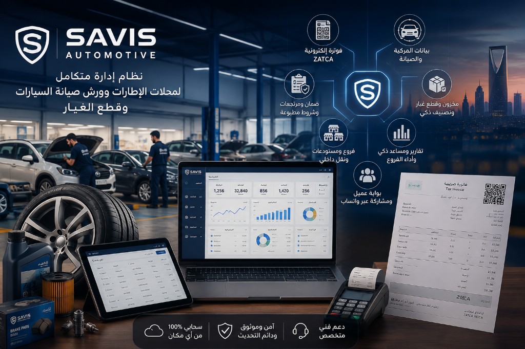 SAVIS AutoCare System — نظام سافيس لإدارة خدمات السيارات